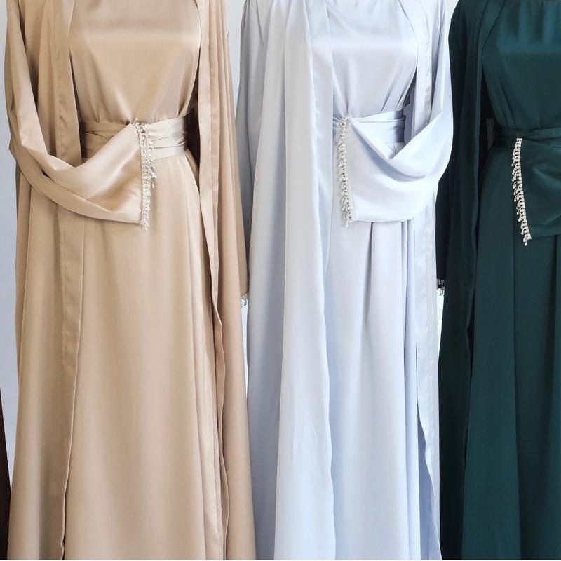 Embellished Two Piece Abaya set 1