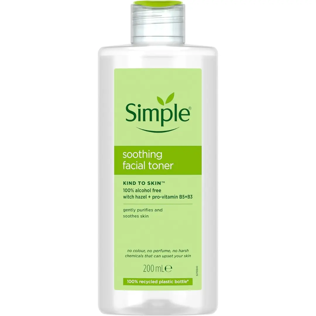Simple Kind to Skin Soothing Facial Toner 200 ml - Alcohol-Free, UK's No. 1 Facial Skin Care Brand - Comfort