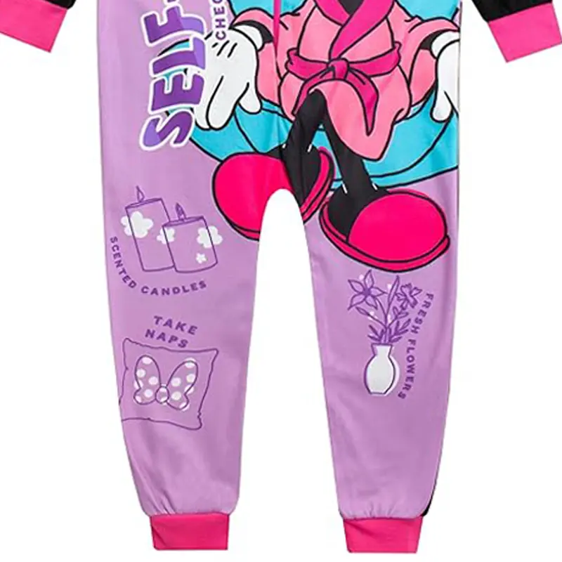 Girls Disney Minnie Mouse Micro Fleece Onesie Age 3-10 Years 3