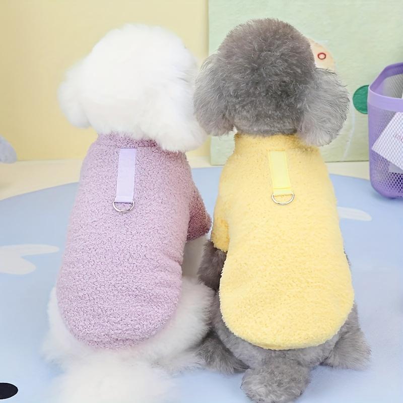 Product Introduction of Cozy Fleece Dog Sweater for Small Breeds - Soft Plush Pet Coat, Non-Waterproof, Machine Washable - Perfect for Winter & Fall 2
