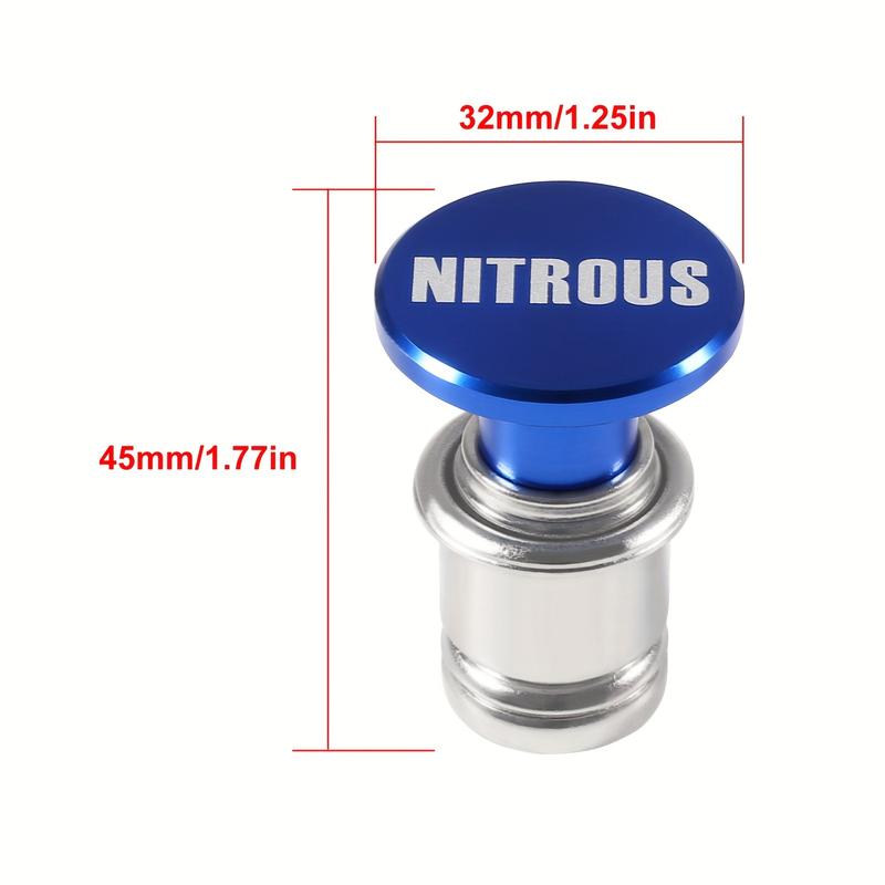 2pcs 12V Car Plug Fire Missile Eject Nit Panic Button Lighter Plug Auto Replacement Accessories Fits Most Vehicles Socket 3