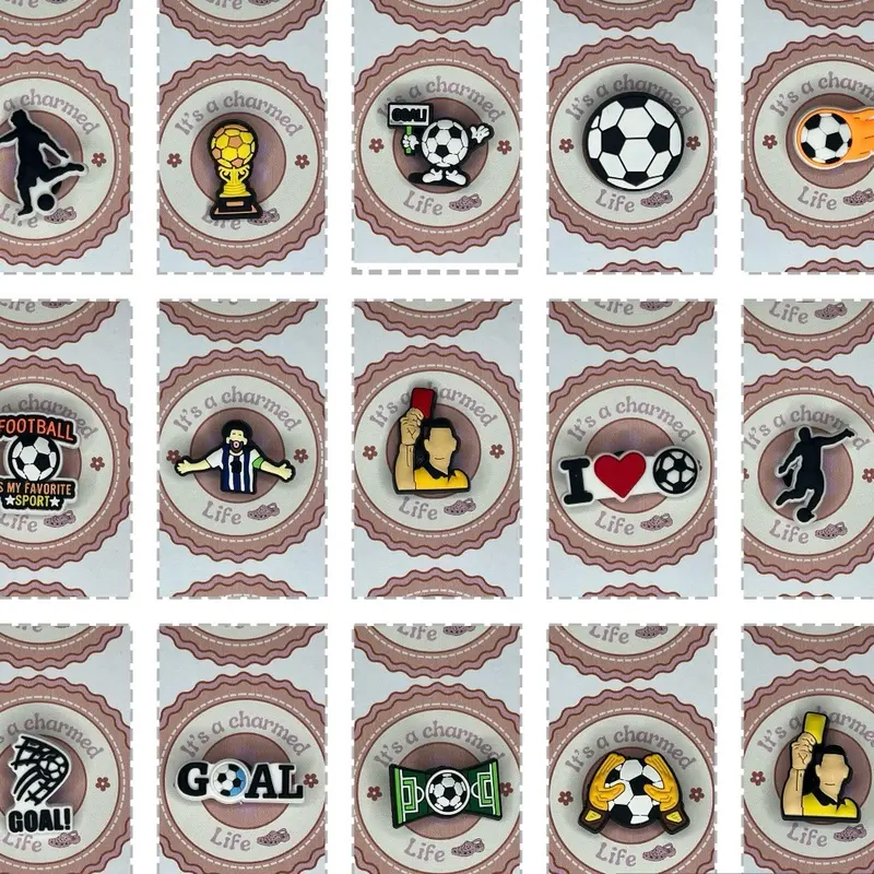 Football charms| shoe charms | shoe decorations | clog decoration | footwear accessories 1
