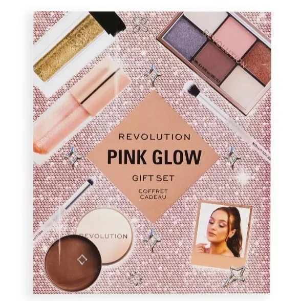 Revolution Pink Glow Get The Look Gift Set - Perfect Blush and Makeup Gift Set Cosmetic 2