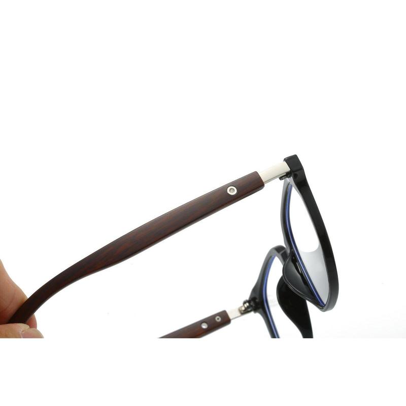 Eyeglasses Frames Trend Flat Glasses Men Women Wood Grain Legs Fashion Style 4