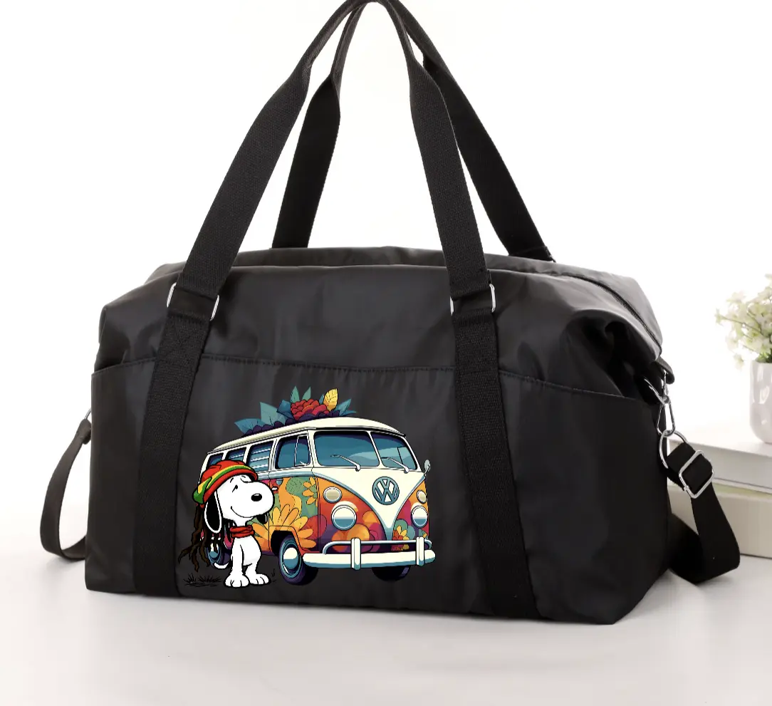 OPTION Campervan Hippie Gym Holdall Overnight bag/Weekend/Holdall/Gym Bag Easyjet Cabin Under Seat