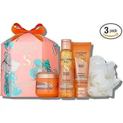Sanctuary Spa Your Mini Moment gift Set 200 ml, Vegan Beauty gift, gifts For Women, gift For Her, Birthday gift Body Care Body Wash Smooth Moisturize