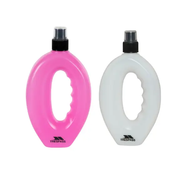Trespass Running Water Bottle 500ml Handheld Gym Water Bottle Sports Cap Lid, Easy grip bottle, Ideal for runners Sports, cap lid, 220 x 120 mm, Sponge clean only,100 % Plastic, Hand Wash Only