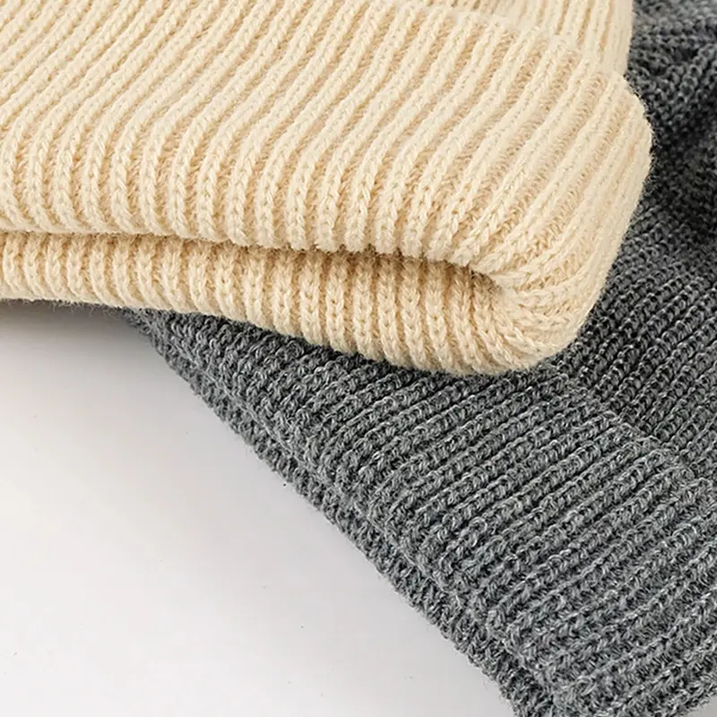 1x Men Women Mini Fisherman Beanie Winter Spring Hat Soft Knitted cap Fashion 6