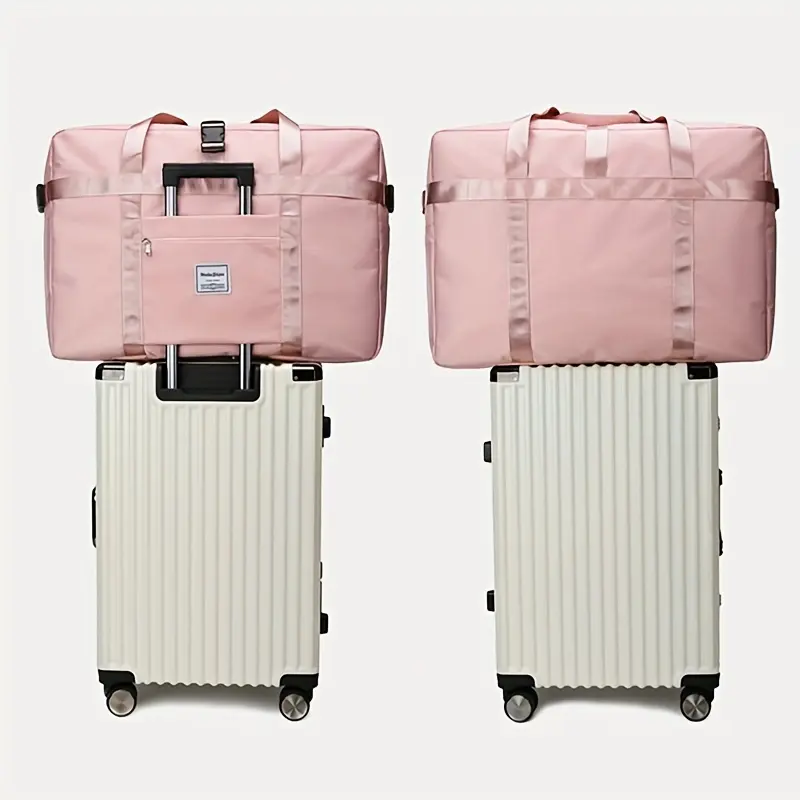 Women's Fashionable Travel Tote Bag, Dry & Wet Separation Gym Workout Bag, Large Capacity Travel Bag, Multifunctional Stylish Luggage Organizer 5