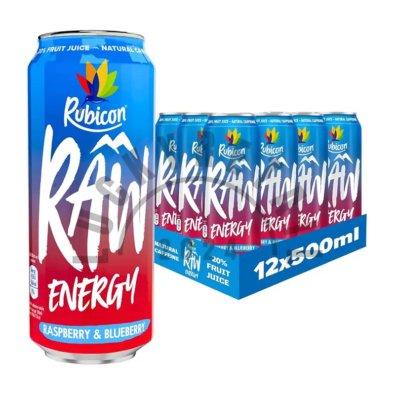 Rubicon Raw Energy Drink Sports Beverage 12 x 500ml Cans | Fruit Juice | Sports Beverage 3
