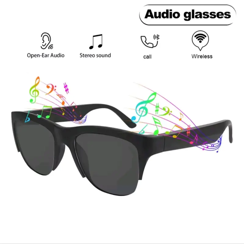 Smart Glasses,Wireless Bluetooth Smart Sunglasses,IP4 Waterproof,Open Ear (Music&Call) Christmas Giftsfor Smart Devices - Blue Light Blocking,Connect Mobile Phones and Tablets smart  glasses 2