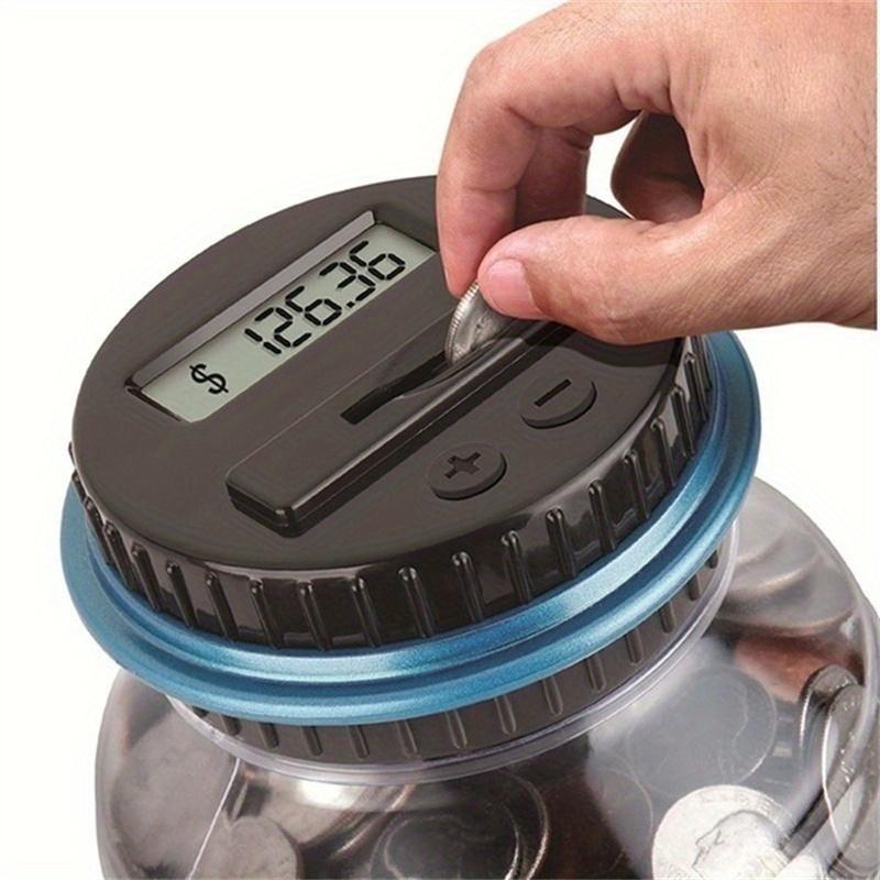 Automated Coin Counting Jar - Large LCD Display - Money Saving Bank - Perfect Gift for Holidays Decor Piggy 0