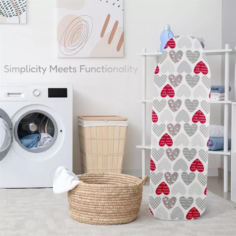 Ironing Board Cover Easy Fit Elasticated Heat Reflective Double Layer Ironing Board Cover Fits Standard Ironing Boards With Thick Polyester Padding Elastic Edge Scorch Resistant Ironing Board Covers 122 x 38 cm Multicolor 2