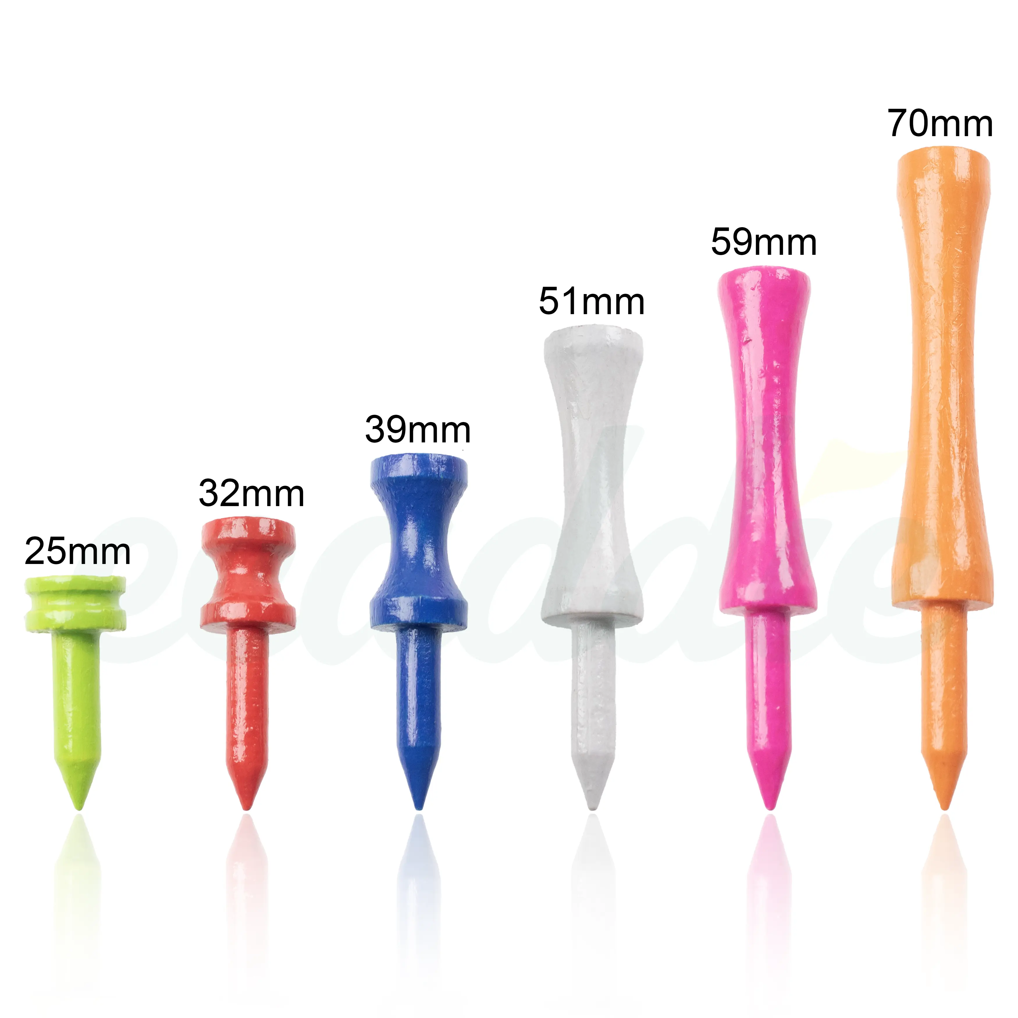 BAMBOO Golf Castle Tees - Various Sizes & Quantites - Strong and Durable