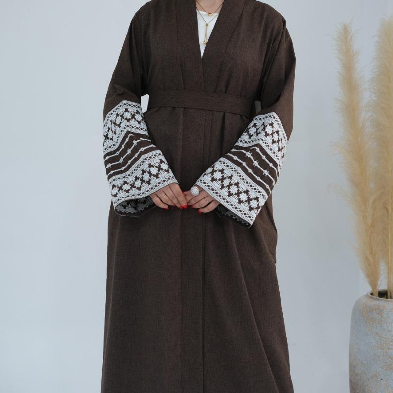Hot Sale 2024 Embroidered Elegant Cardigan Robe LR701 7