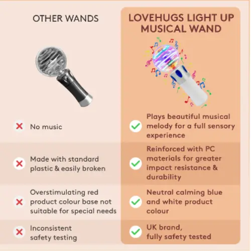 Musical Light Up Wand - Sensory Lights For Autism, Sensory Toy, Light Up, Baby Toy, Autism Calming Toy 3