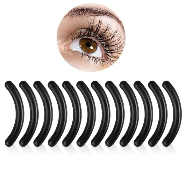 Eyelash Curler Replacement Pad, 12Pcs Soft Replacement Pad For Eyelash Curler, Eyelash Curler Refills Pads, Professional Makeup Tools For Women, Girlfriend Gift Set Cosmetic Multicolor 0
