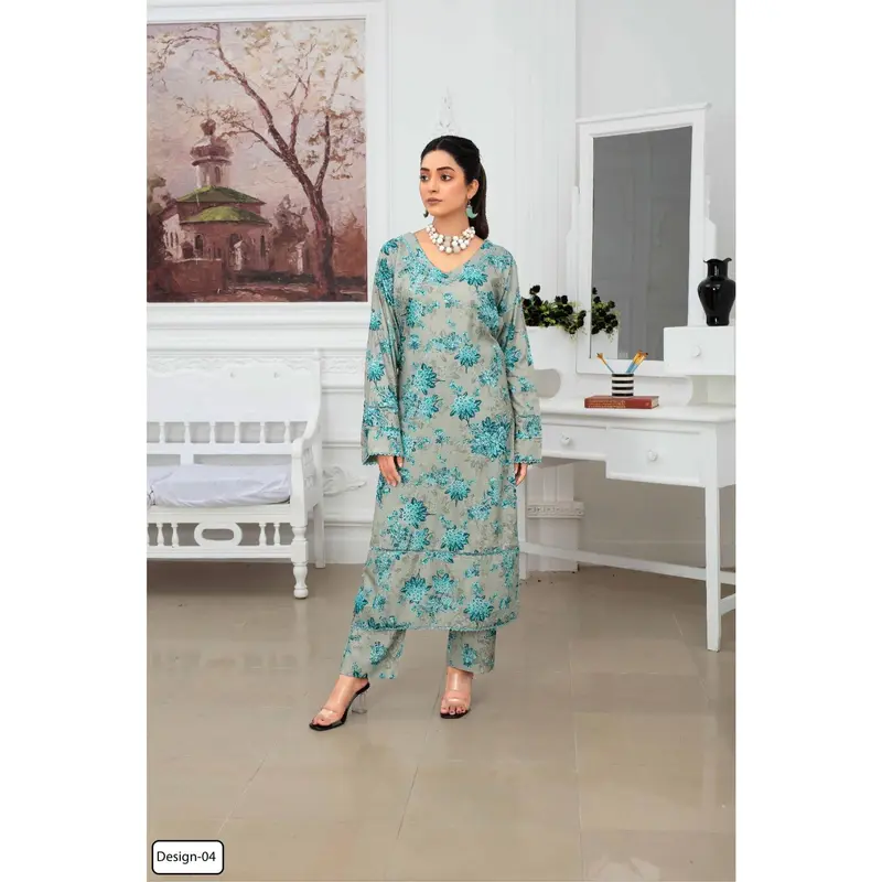 ASHYANA Vol 15 | Embroidered Linen 2pc Readymade | ARW04 0