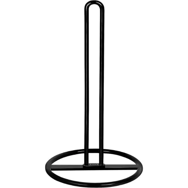 Kitchen Roll Holder Free Standing, Paper Towel Holder Countertop, Black Kitchen Towel Holders for Standard and Large Sized Rolls, for Kitchen Countertop and Dining Table (Black) Organiser Racks