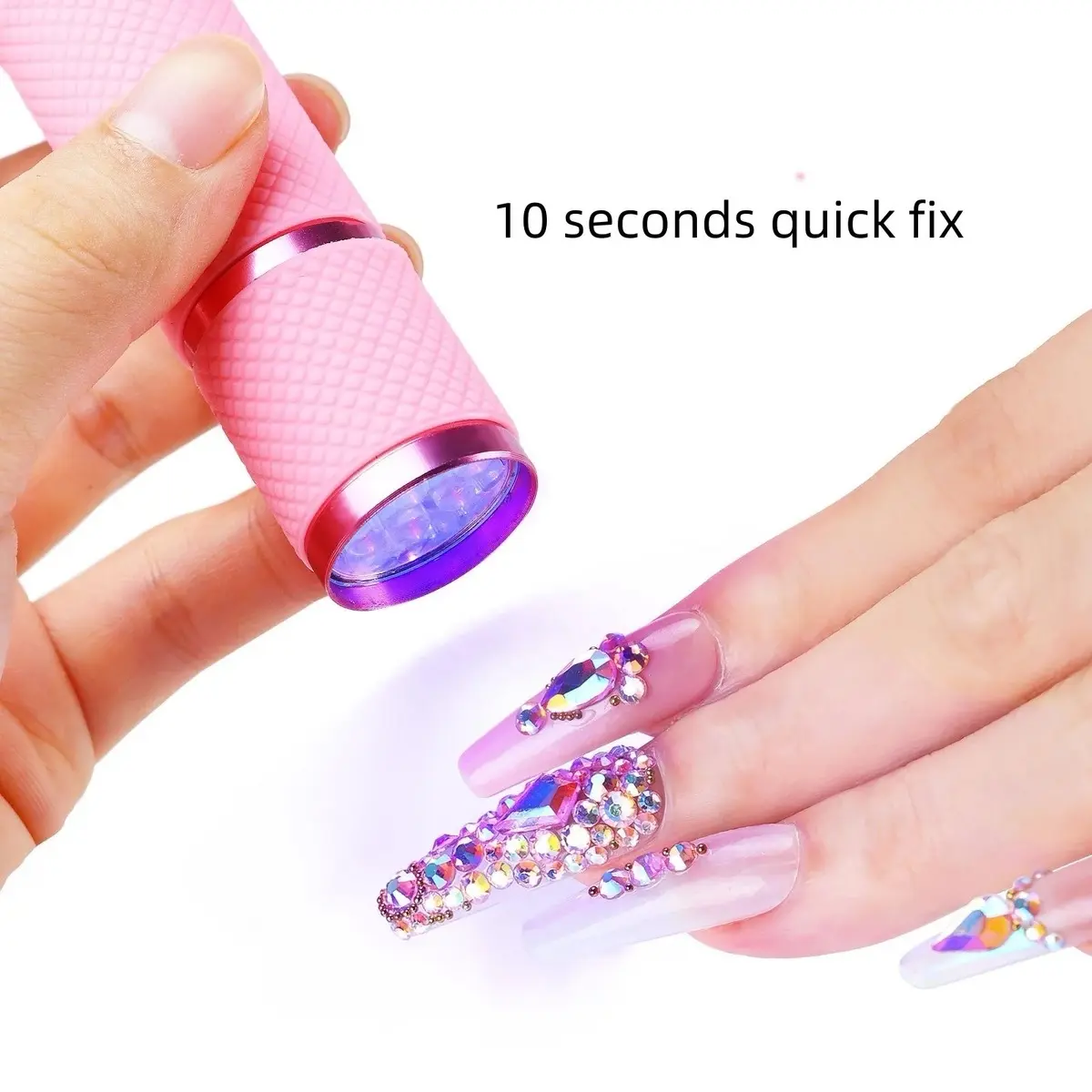 Portable  XFZM Mini LED UV Nail Lamp Curing Quick Dryer for Nail Art and Care - Nail Care