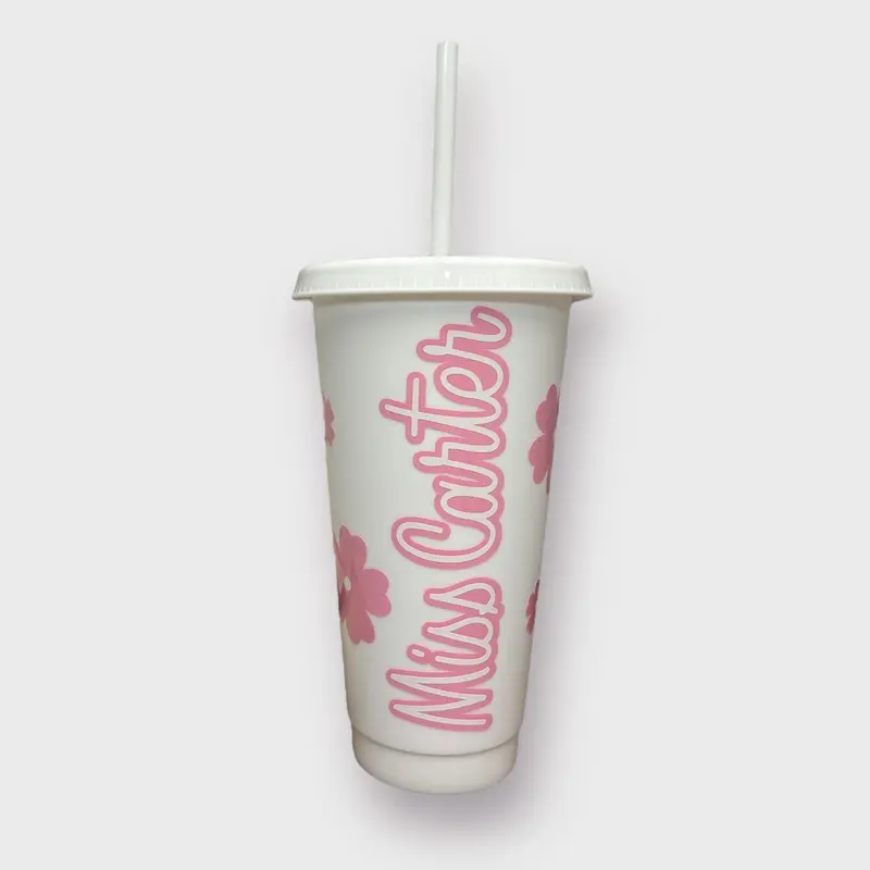Flower Teacher Cold Cup 24oz 0