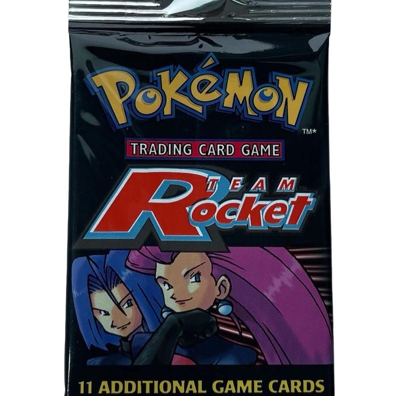 Pokémon Team Rocket Unlimited Booster Pack (WOTC) - Long Crimp/Hang Tab Trading Cards 3