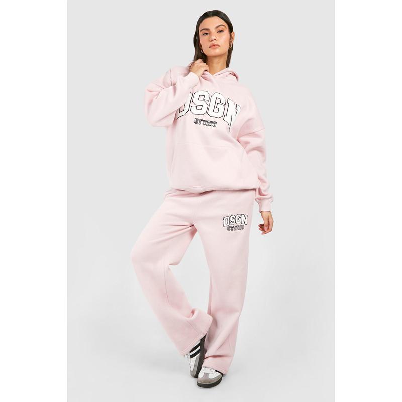 DSGN Studio Towelling Applique Straight Leg Jogger 2