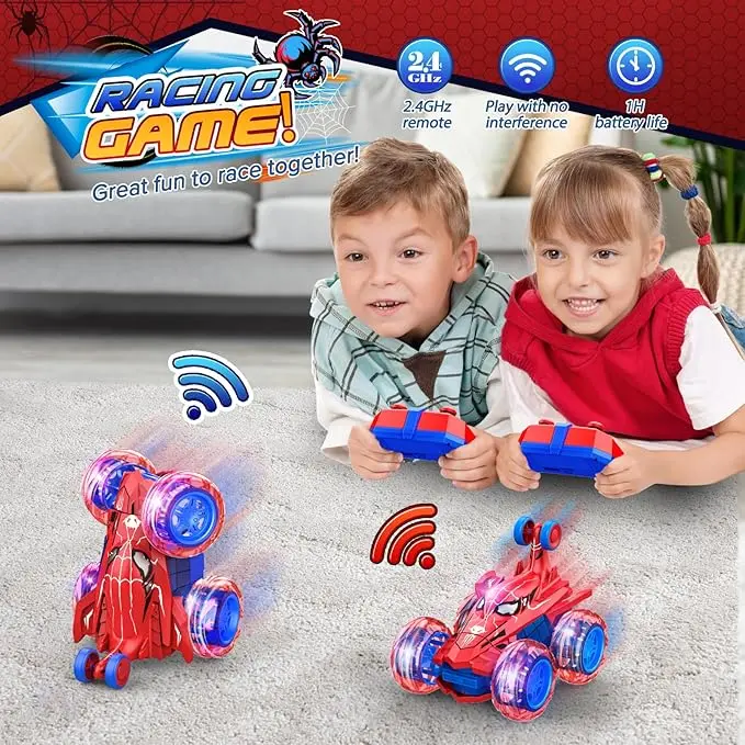 Remote Control Cars Toys for 3-10 Year Old Boys Girls, Monster Truck Boys Toys Age 3-12 Rc Car Christmas Xmas Gifts for Kids Stocking Fillers Gifts for 3-9 Year Old Boys Girls Kids Toys 3