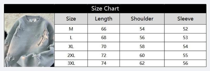 Product Introduction of 2025 New Hot Selling Models  Streetwear New Retro Hole Fringed Sweater Loose Versatile Sweater For Men Long Sleeve Sweater Knitwear Menswear Tops 0