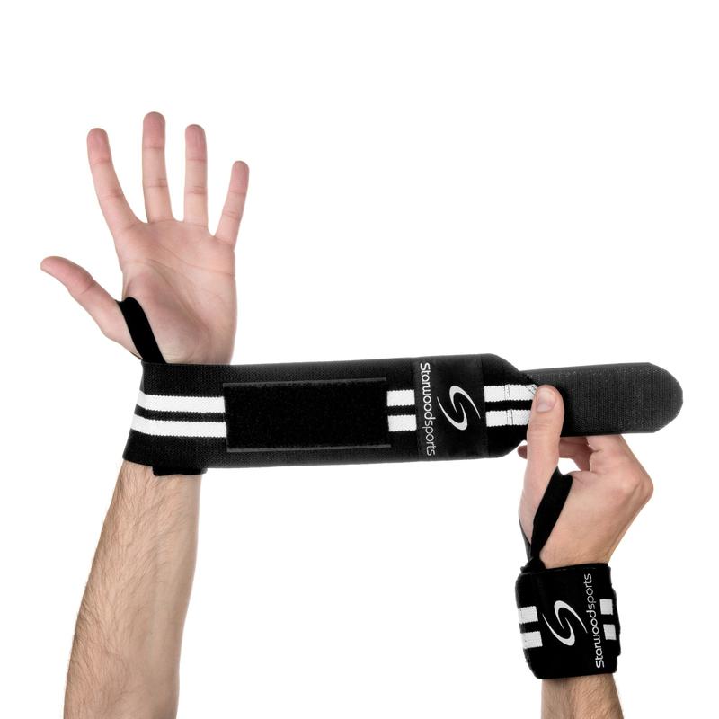 Gym Wrist Straps Wrist Support Weight Training Lifting Elasticated Gym Straps 2