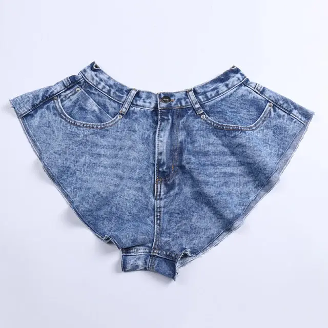Flared Denim Shorts - (Next Day Delivery) 2