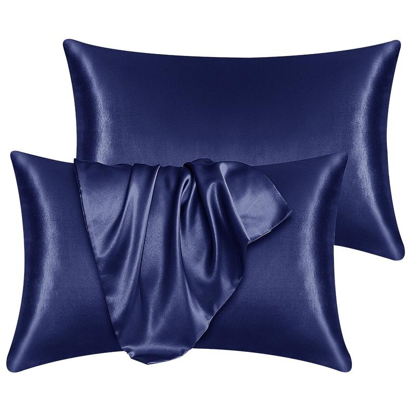 2 Pack Satin Silk Pillowcase For Hair & Skin Pillow Cases Cover Pair 6