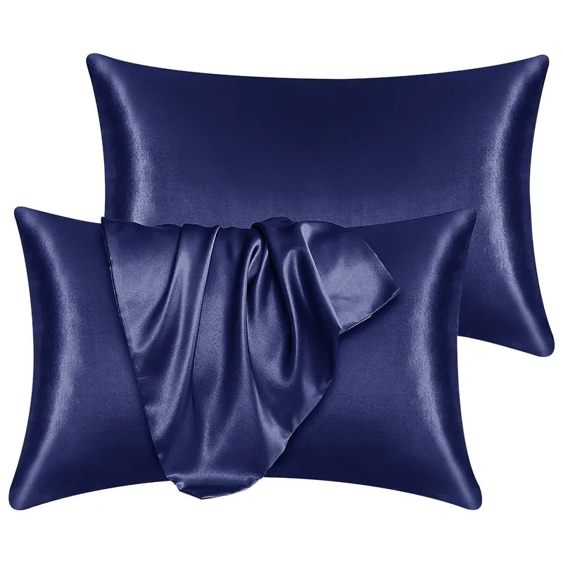 2 Pack Satin Silk Pillowcase For Hair & Skin Pillow Cases Cover Pair 6