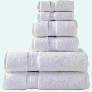 High Living 6 Piece Towel Set 500 GSM Lightweight Luxury Egyptian Cotton Bale Set Multipurpose Towels Bath Hand Kitchen and Pet Towel Household Yarn Gift Halloween