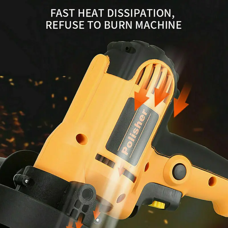 5" Rotary Electric Car Power Polisher Buffer Sander Polishing Machine Wax Pads 5
