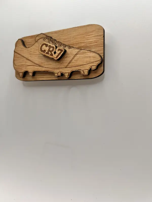Cristiano Ronaldo CR 7 Wood Magnet - Decorative Wooden Plaque Gift Fan 5