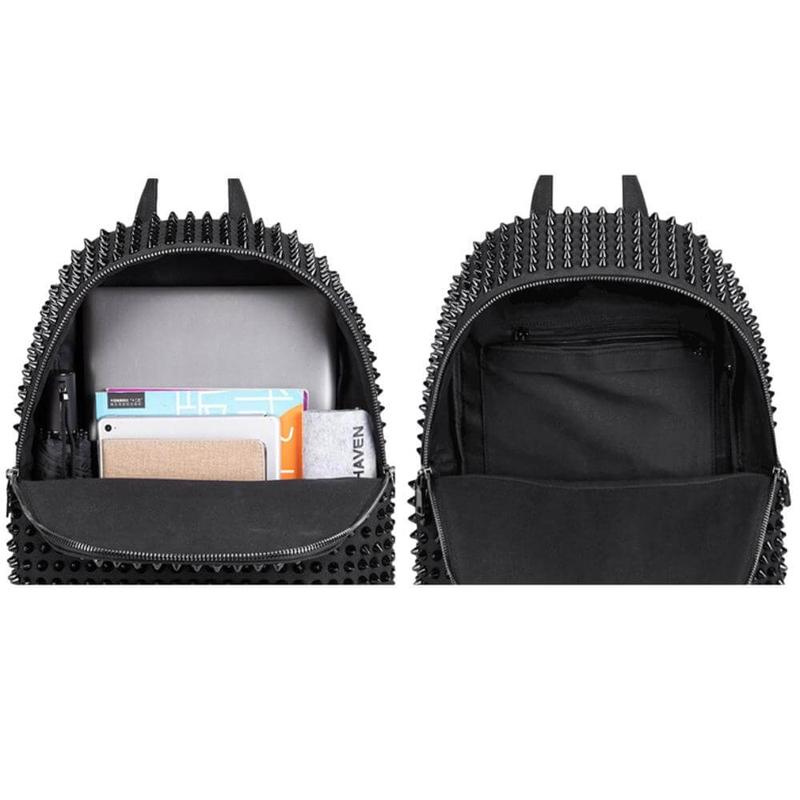 Ro Rox Minerva Studded Canvas Gothic Backpack Bag 6