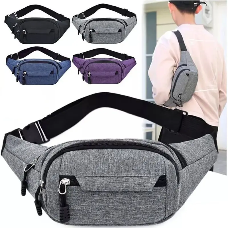 Multifunctional Waist Bag, Men & Women, Wear-resistant Scratch-resistant Crossbody Waist Pack, Portable Waist packs  for Travel Walking Running Hiking Cycling 0