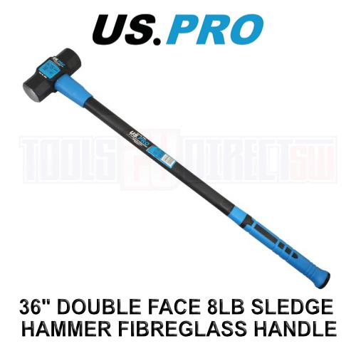 US PRO Tools 8lbs 3ft Sledge Hammer 3.6kg Fibreglass Handle 36 inch 4506 0
