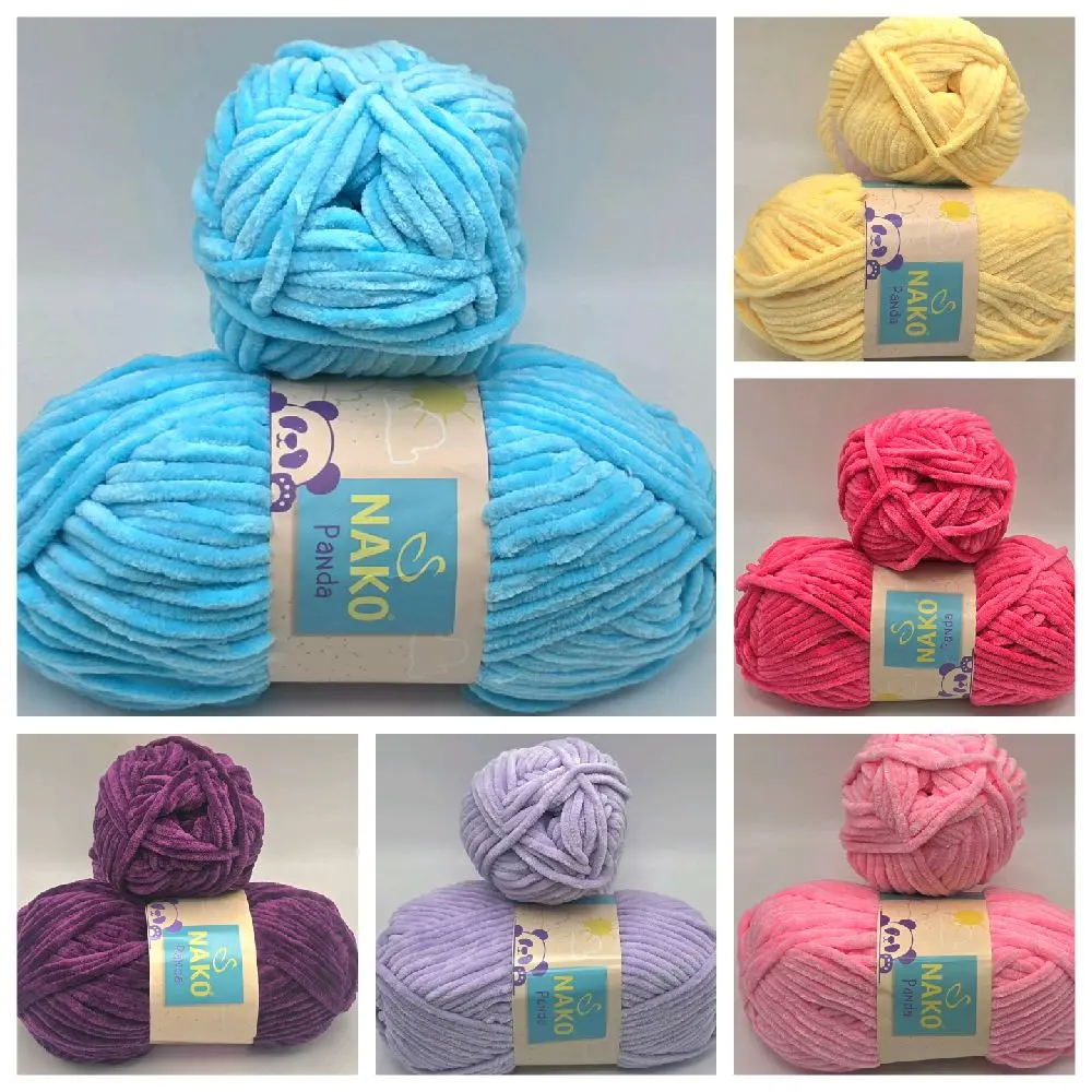 The Gorgeous Nako Panda  100g 120m of  chunky 100% super soft polyester