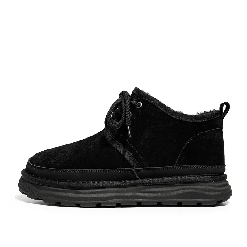 2024 winter new boots cotton shoes snow boots men's autumn and winter velvet warm middle help cotton shoes thickened tooling shoes Footwear Walking Shoes 4