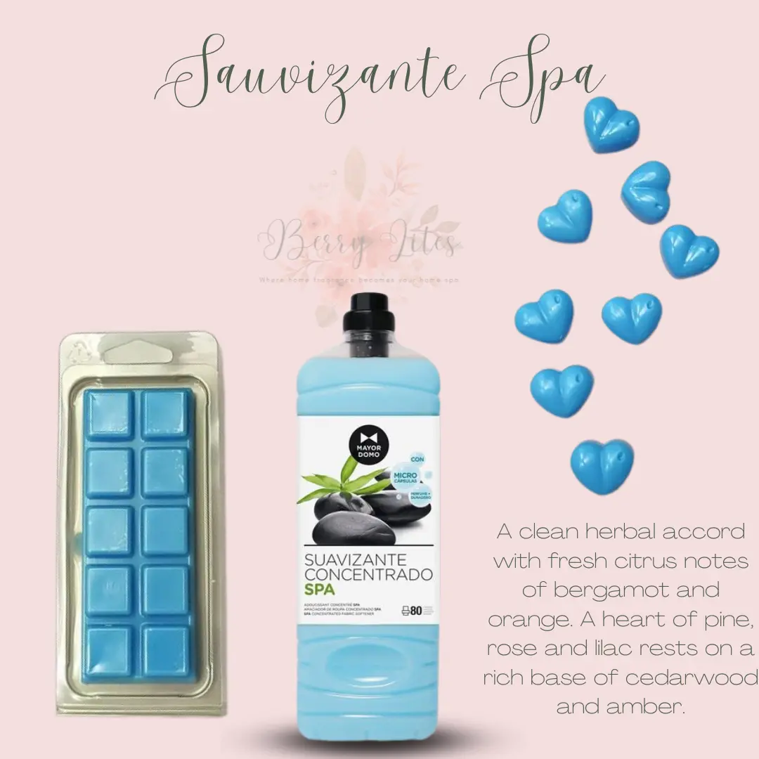 Sauvizante Spa Melts, Spanish Cleaning scents, Luxury Wax Melts, Snap Bar, Cleaning, Strong Scented, handmade, spa inspired, berry lites wax