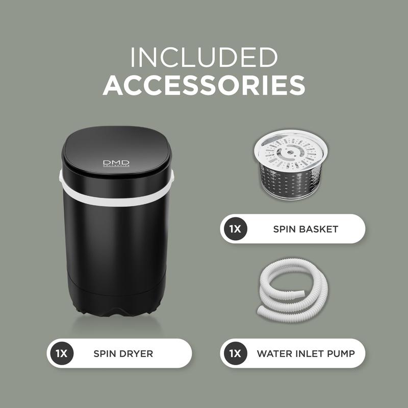 DMD 2 In 1 Portable 3kg Washing Machine & 2kg Spin Dryer 4