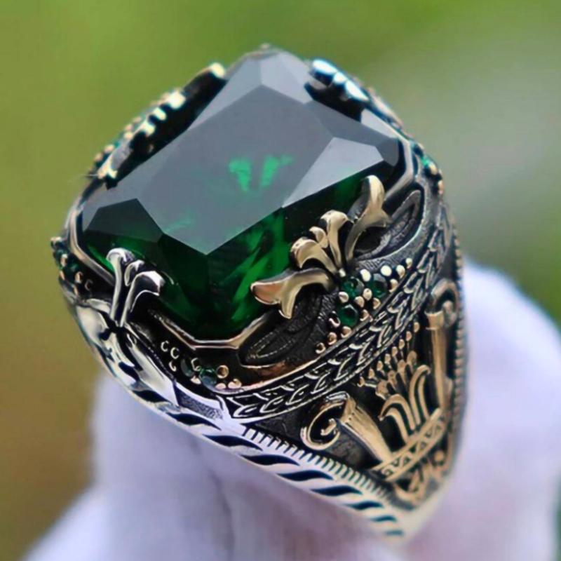 Product Introduction of 1pc Vintage Silver Handmade Punk Style Men's Fashion Ring, Daily Wear, Wedding Ring, Engagement Ring, Fashion Jewelry, Valentine's Day Gift 1