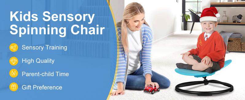 Product Introduction of MOONLAND Children's Sensory Swivel Chair for Autism, SEN, and Balance Development - Non-Slip Base - Suitable for Ages 3+ 8
