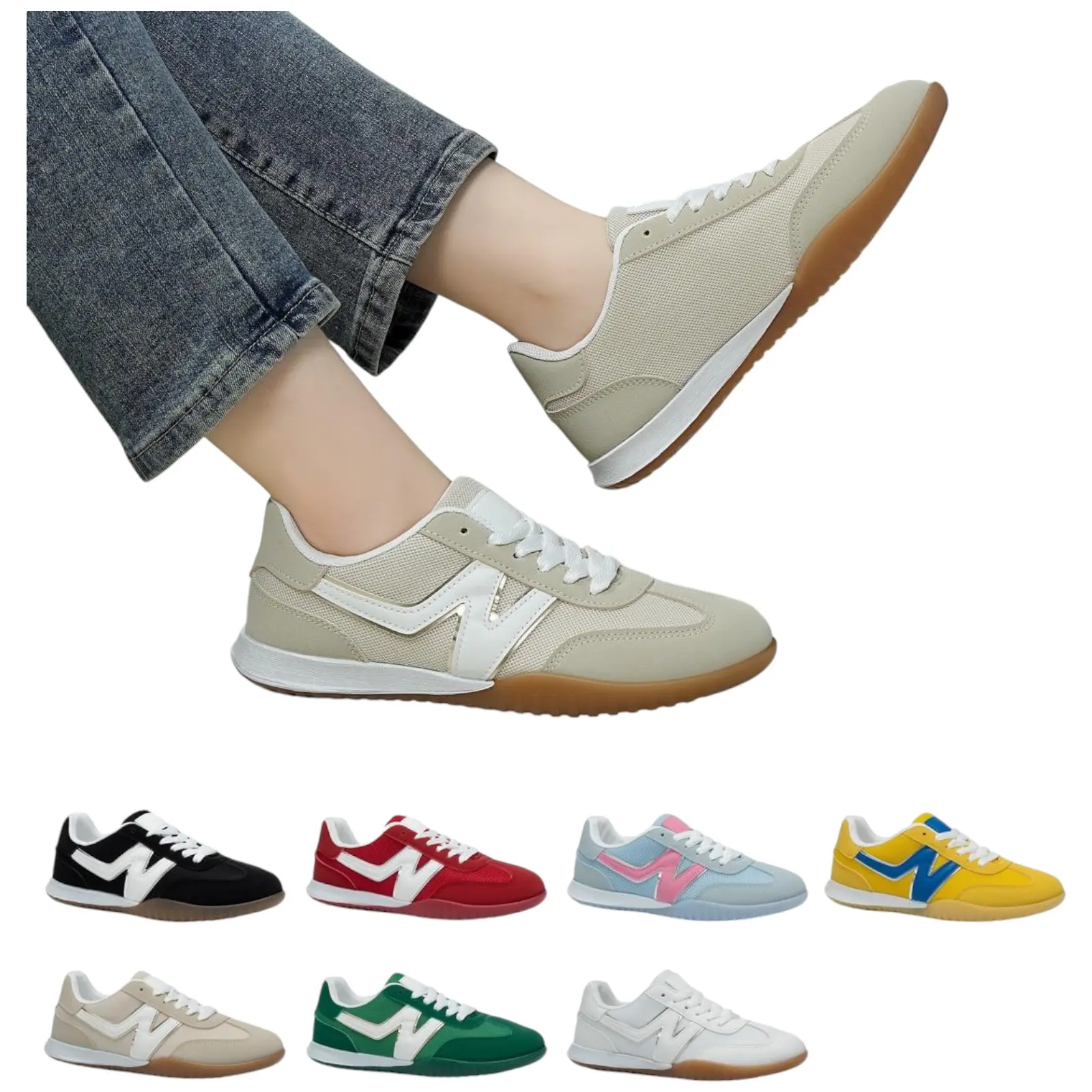 Nexsus Plus LadiesWomen Fax Suede Lace Up Faltform Casual Trainers Active Girls Gym Shoes Running Shoes Footwear Size U 3-8 Sneaker Closed Runner Training Platform