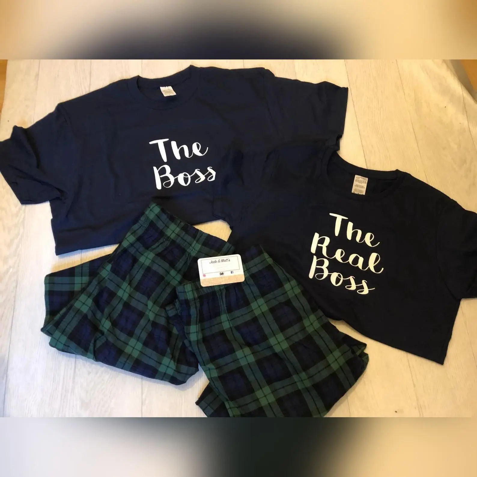 The Boss, The Real Boss | Matching His & Hers Pjs |