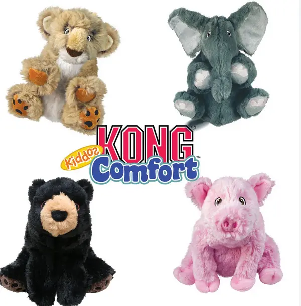 Kong Comfort Kiddos Lion - Large / Comfort Kiddos Bear - Large / Comfort Kiddos Pig - Small / Plush Dog Toy 0