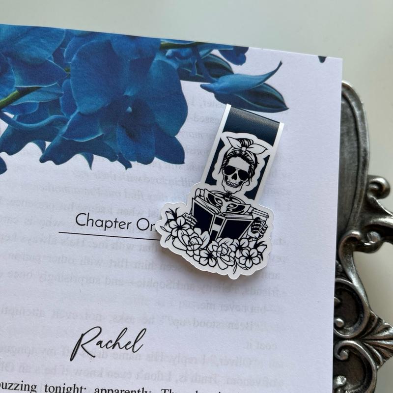 Magnetic Bookmark - Skeleton Reading - Perfect for between those pages. 0