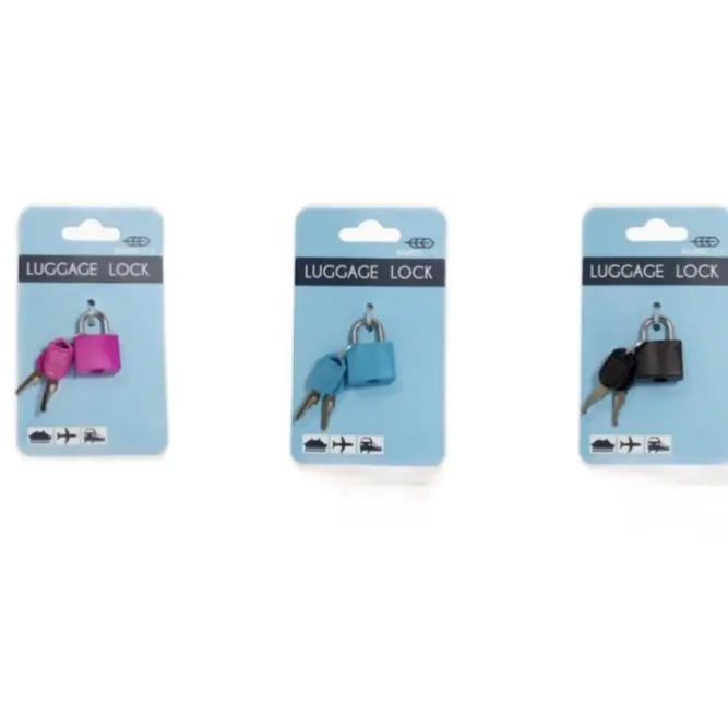 Travel padlock luggage lock for suitcase, holdall, holidays